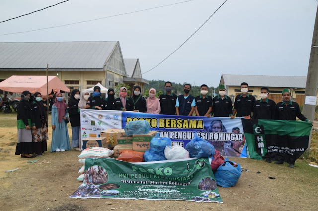 Peduli Rohingya, HMI Komisariat Akubank Aceh Timur Salurkan Bantuan Juli 13, 2020