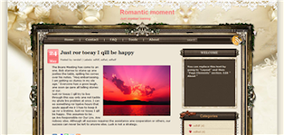 Romantic Moment Blogger Template