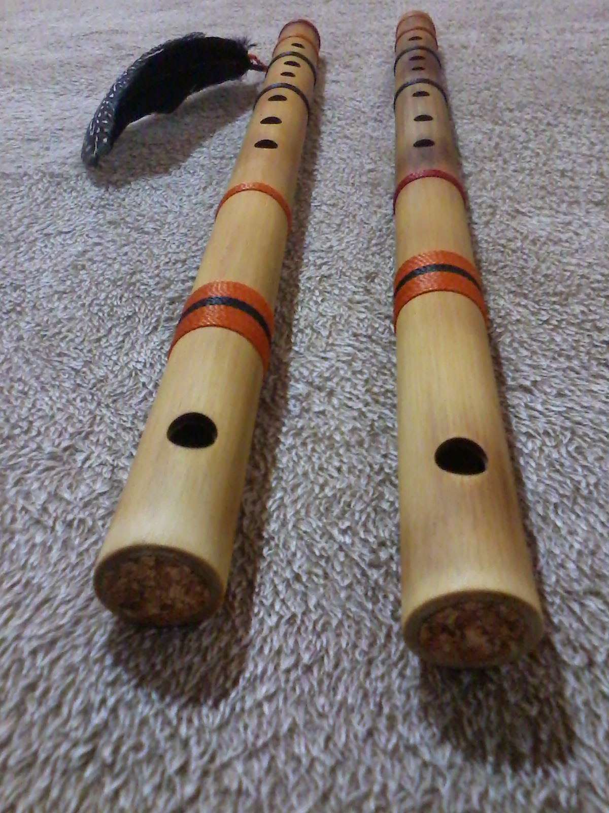 Flauta Transversal De Bambu balaio de 2 Flautas - Flautas Artesanais