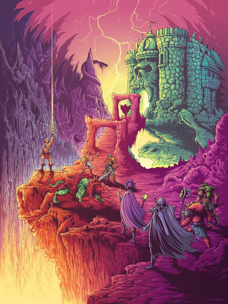 The Blot Says Masters Of The Universe By The Power Of Grayskull Print By Dan Mumford X Gallery 19