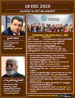 Daily Malayalam Current Affairs 18 Dec 2020
