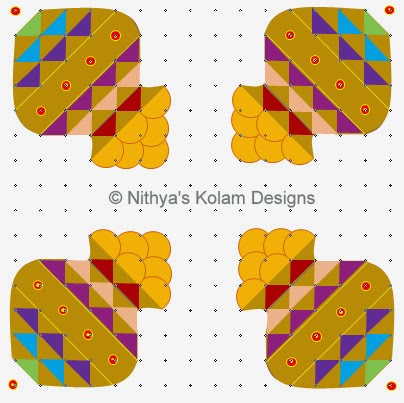 Nithya's Kolam Designs: Kolam 100 : Pongal Paanai Kolam