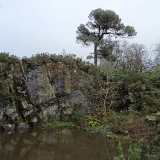 Old quarry on Corstorphine Hill