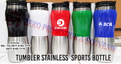 tumbler stainless, Botol minum tumbler promosi type Sport kapasitas 450ml, Tumbler Stainless, botol stainless, Souvenir Tumbler Stainless Promosi, Aluminium Tumbler, Stainless Steel Thermal Tumbler, Mug Sport / Tumbler Sport