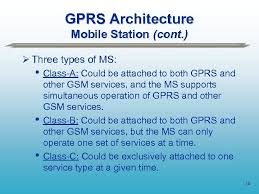 GPRS - Mobile Station Classes فئات محطات الموبيل الهاتف النقال