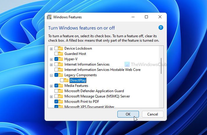 Windows 11/10에서 DirectPlay를 설치하고 활성화하는 방법