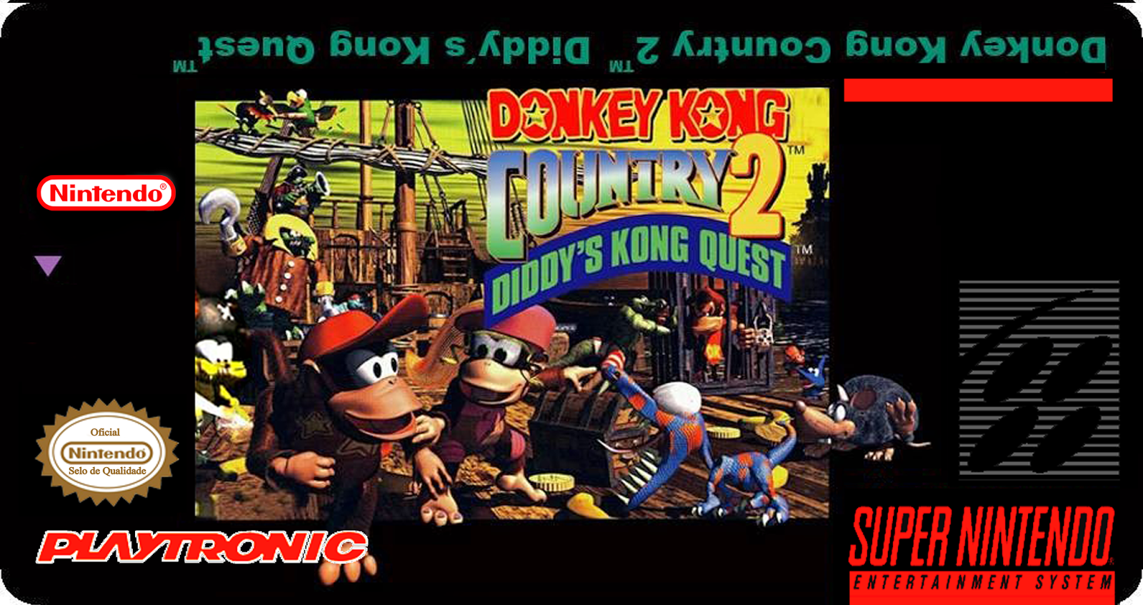 Super Nintendo para sempre! Labels Donkey Kong Country 2 Diddy's