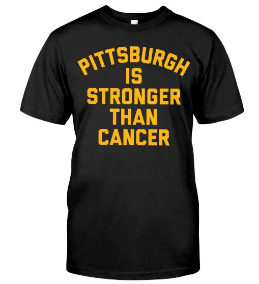 Pittsburgh is stronger than cancer T Shirt Hoodie Pink Long Sleeve Shirt sweatshirt