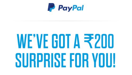 Holi Loot - PayPal is Sending ₹200 Free Coupon - Gift Voucher