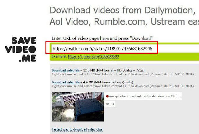 cara download video twitter