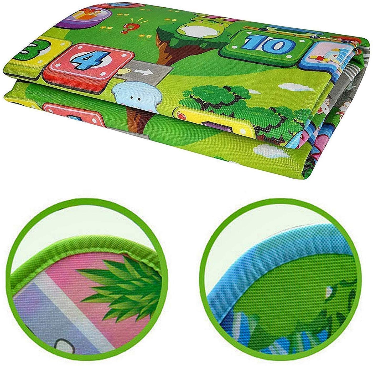 Double Sided Waterproof Educational Learning Baby Play Mat for Kids infant Babies Fun Toy Non