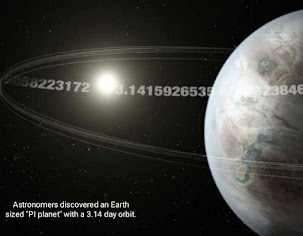 Astronomers discovered an Earth sized 'pi planet' with a 3.14 day orbit.
