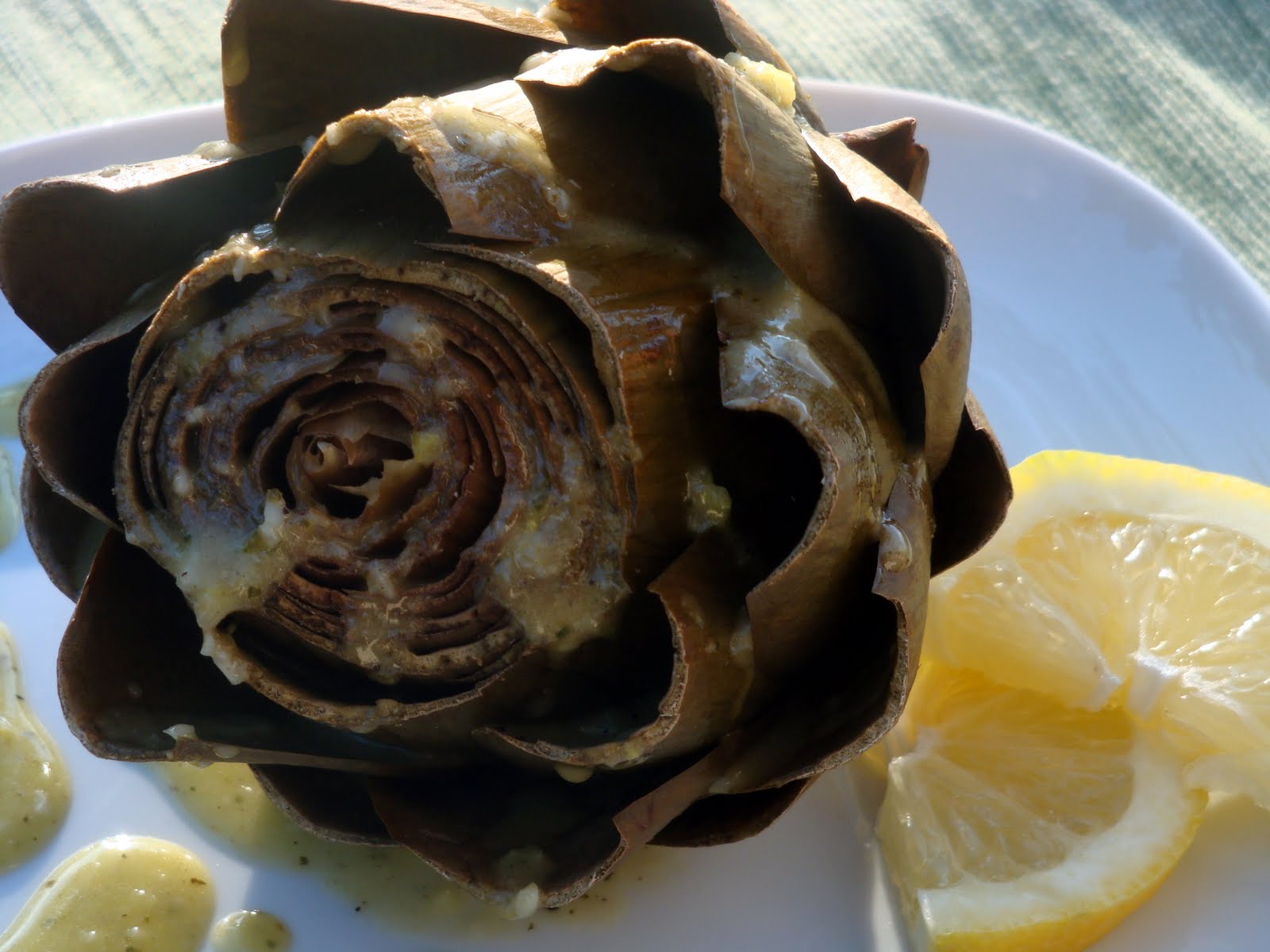 Yummy by Emmy Steamed Artichokes with LemonGarlic Vinaigrette and