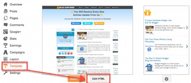 Blogger Template Editor Blogger Template Editor
