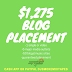 $1,275 BLOG PLACEMENT