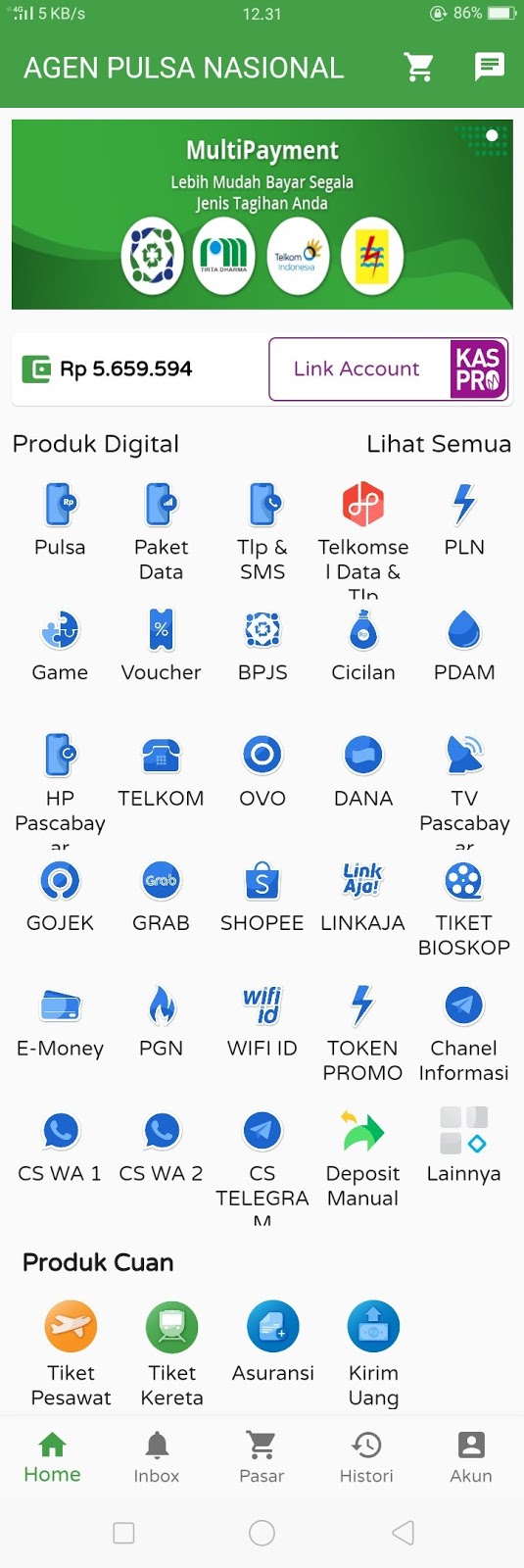 Daftar App Agen Pulsa Nasional