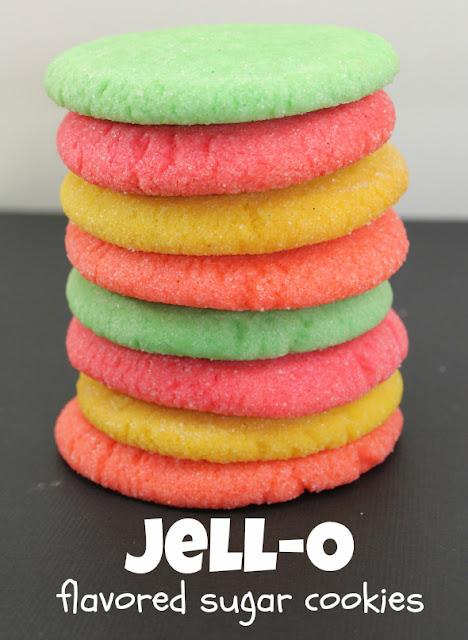 Jell-O Flavored Sugar Cookies - super easy and fun to make! @whatchamakinnow