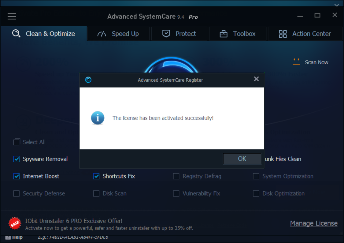 Advanced systemcare pro c ключом