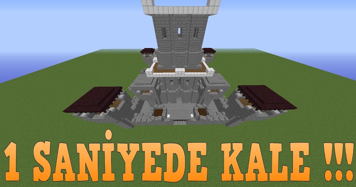 Minecraft Tek Komut İle Kale Yapımı DCraft