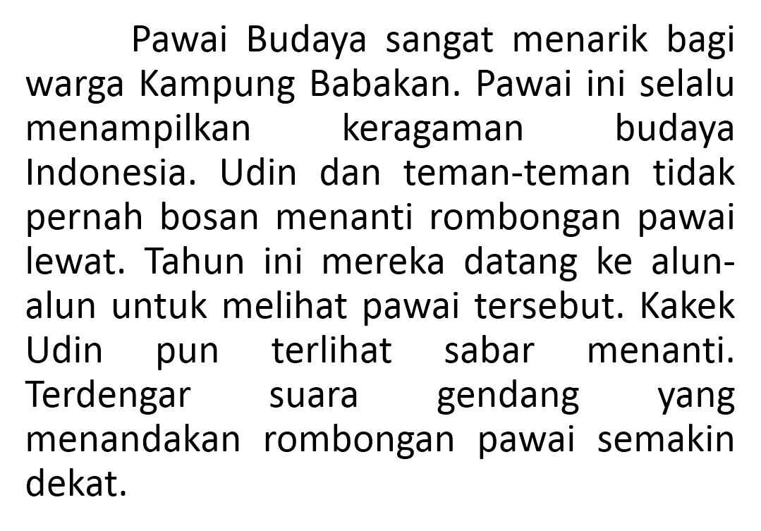 Buatlah sebuah paragraf tentang keragaman budaya bangsa