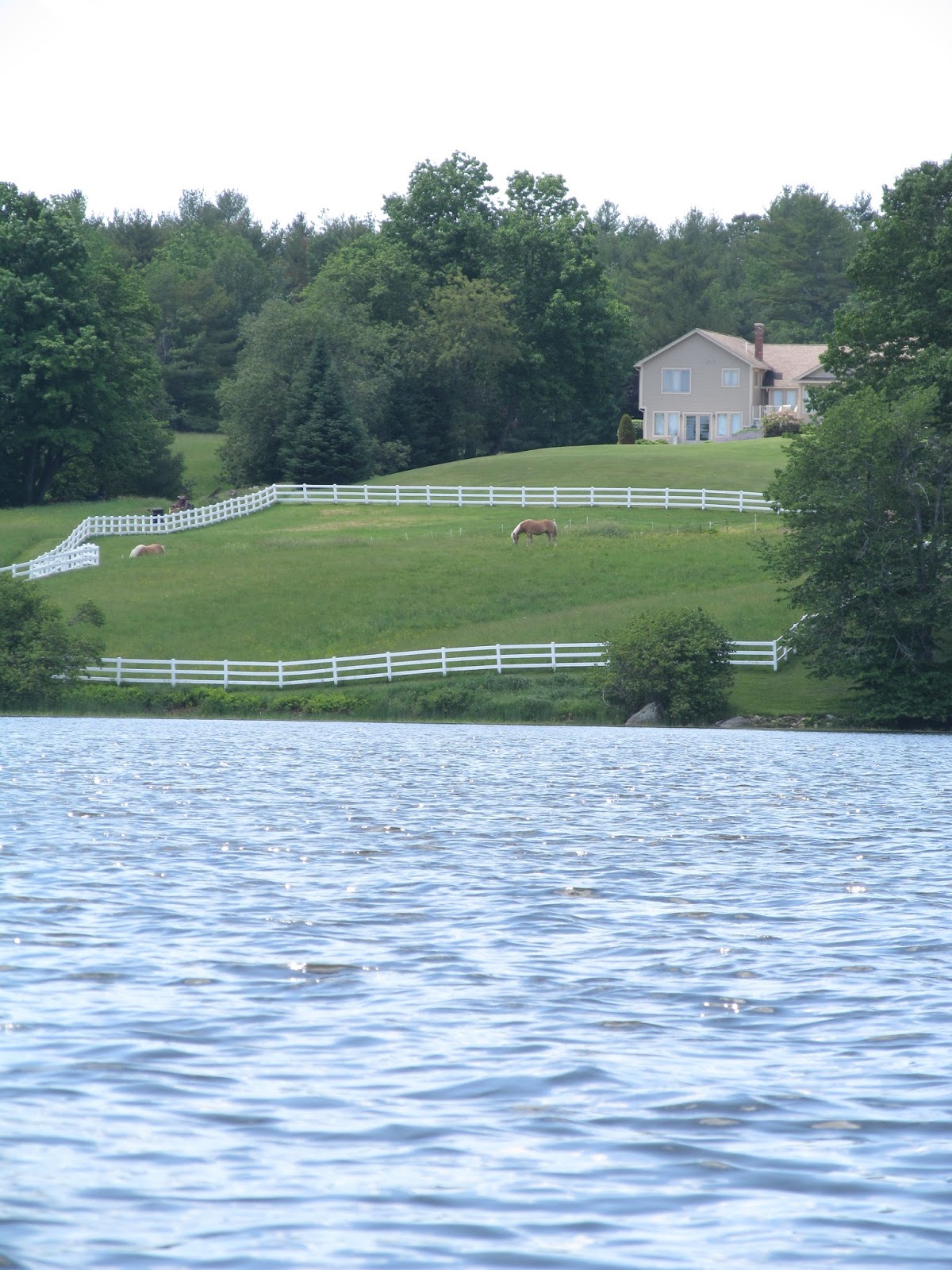 Recreational Kayaking in Maine Upper Pleasant Pond, Richmond, Maine