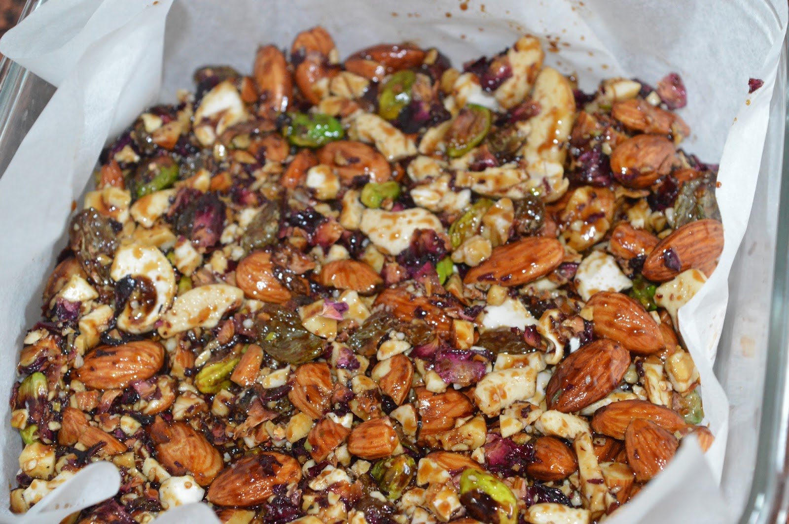 exoticneasy cooking Dry Fruit Chikki with Coconut Sugar