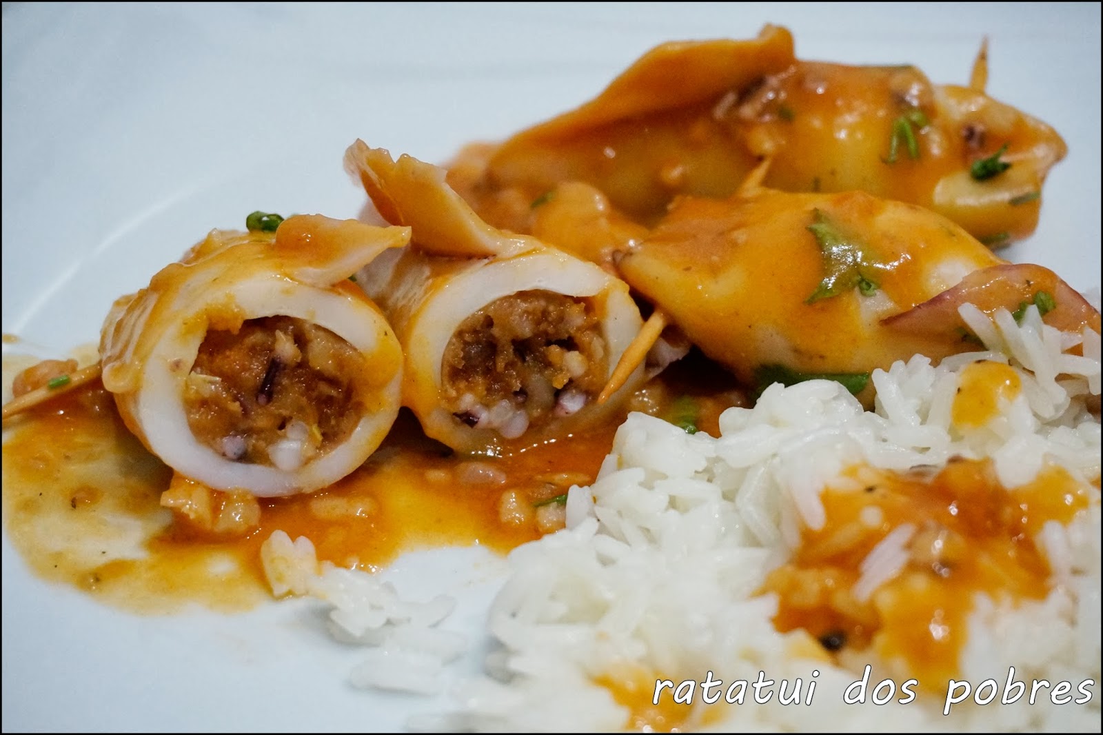 Lulas recheadas com farinheira e camarão Dicas Femininas