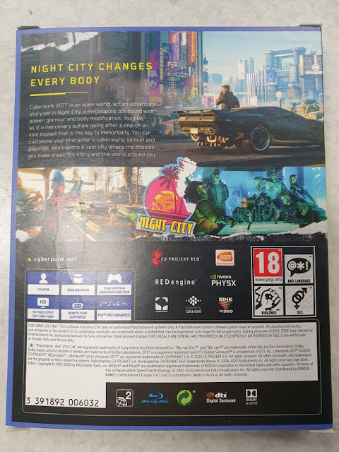 بالصور لعبة Cyberpunk 2077 ستتوفر على قرصين بنسخة الشريط لجهاز PS4 و الكشف عن حجم اللعبة