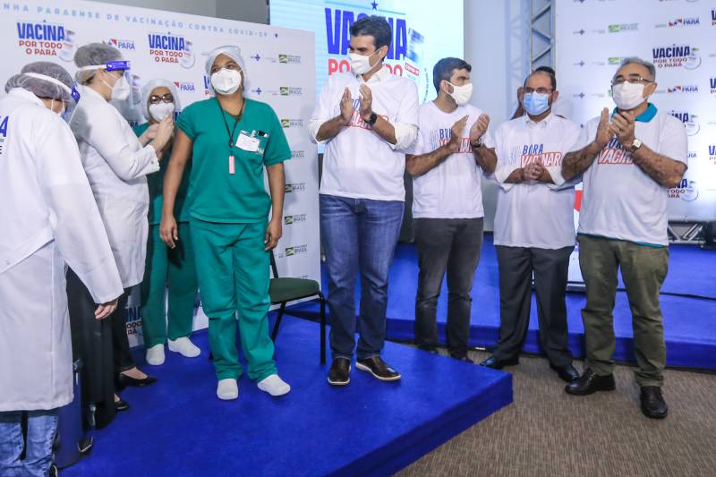 Técnica de Enfermagem de 39 anos é a 1ª no Pará a receber vacina contra covid-19