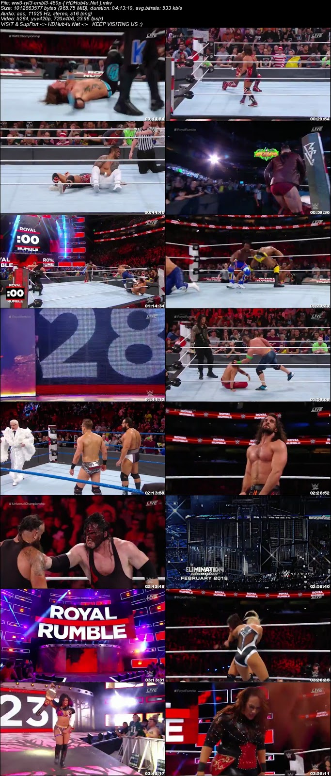 WWE Royal Rumble 2018 PPV 480p WEBRip x264 950Mb Download