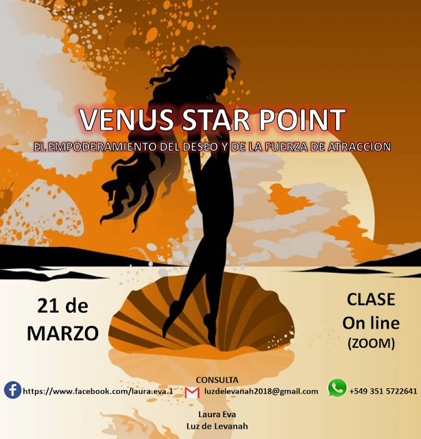 Luz de Levanah: VENUS STAR POINT 2021 - CLASE on line (Zoom)