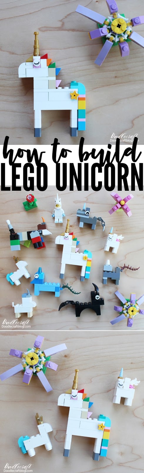 How to Build: Lego Unicorn Instructions--10 ways!