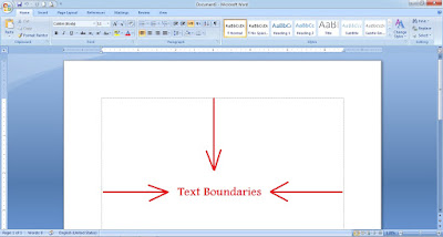 word 2007 options boundaries 