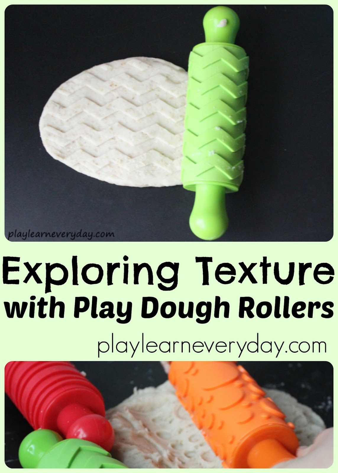 Exploring Textures with Play Dough Rollers Play and Learn Every Day