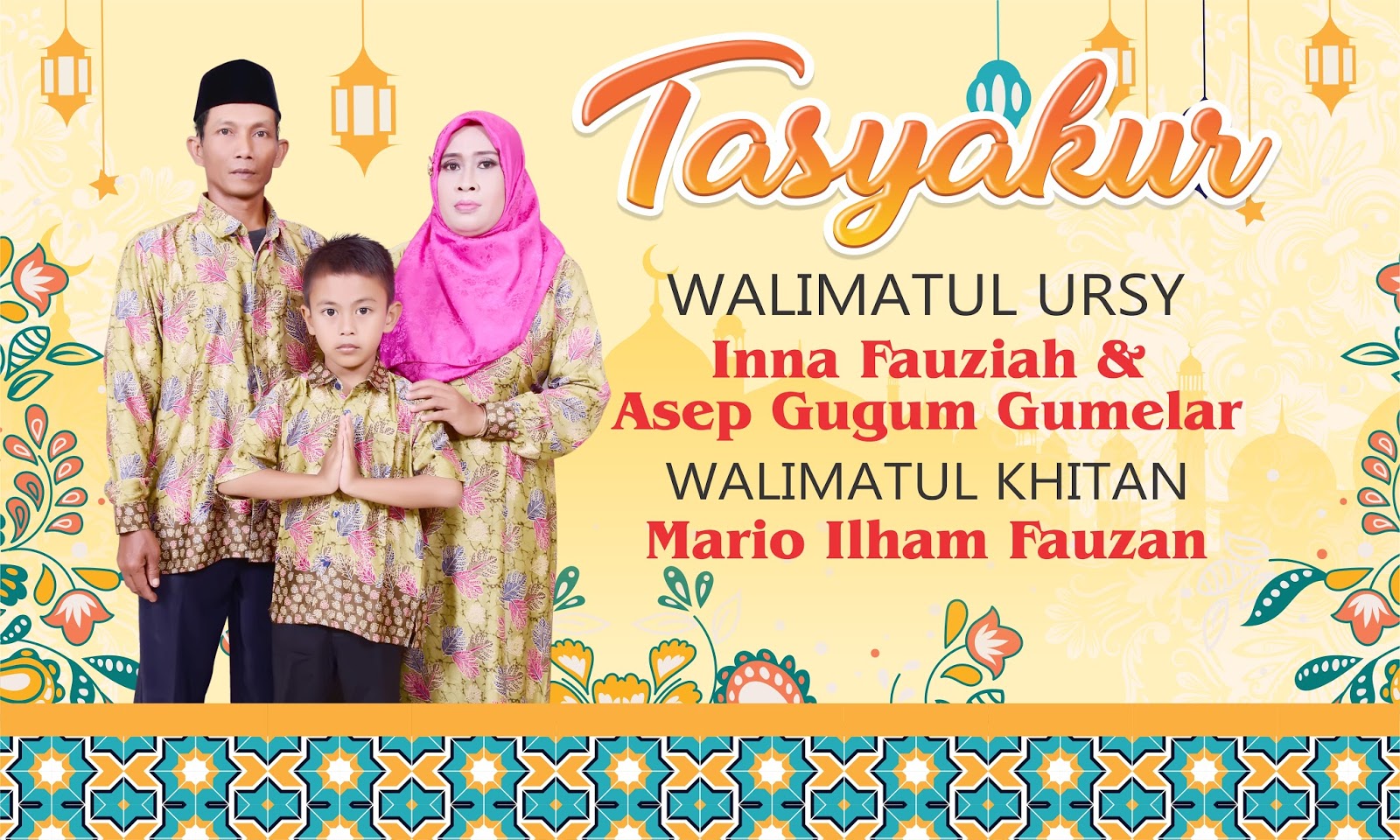 Paling Keren Walimatul Ursy Contoh Banner Pernikahan