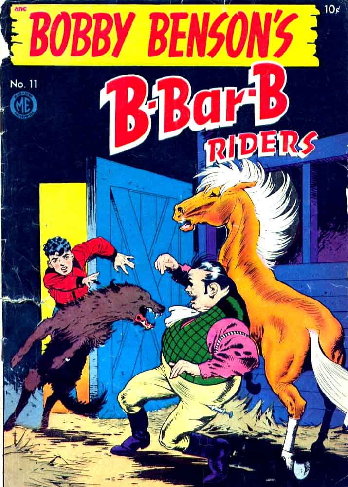 Bobby Benson's B-Bar-B Riders v1 #11 western comic book cover art by Frank Frazetta