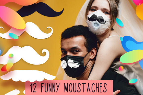 Moustache Face Mask Designs Files