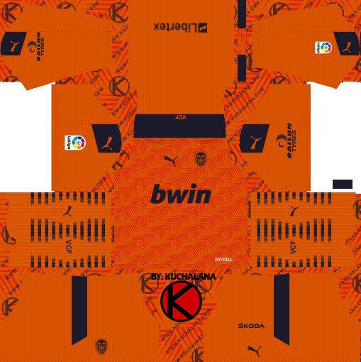 Valencia CF 2020/21 Kits - DLS2019 - Kuchalana