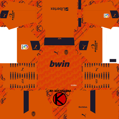 Valencia CF 2020/21 Kits - DLS2019 - Kuchalana