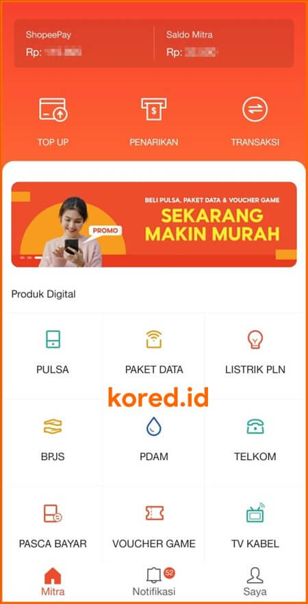 Aplikasi Mitra Shopee