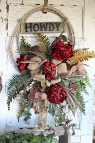 lasso wreath - western home decor