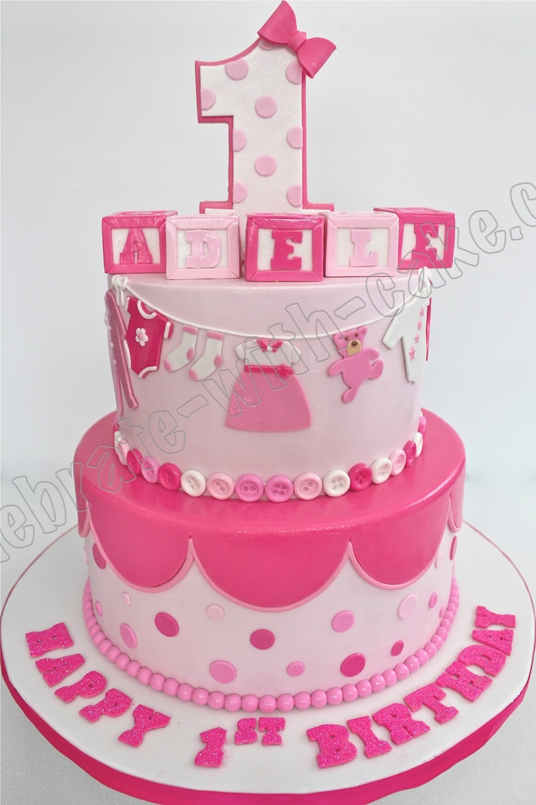 Baby Girls 1st Birthday Cake Cakes Gallery