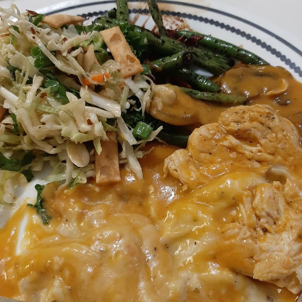 Lorby's World Chicken in Campbell's Golden Mushroom Soup