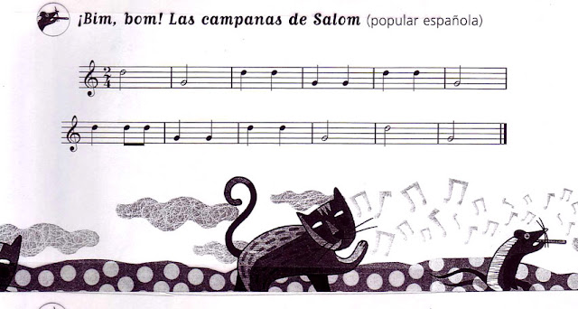 Partitura Flauta Las Campanasde Salom – Cuarto Primaria