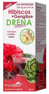 Hibiscos + Gengibre Drena Muito +