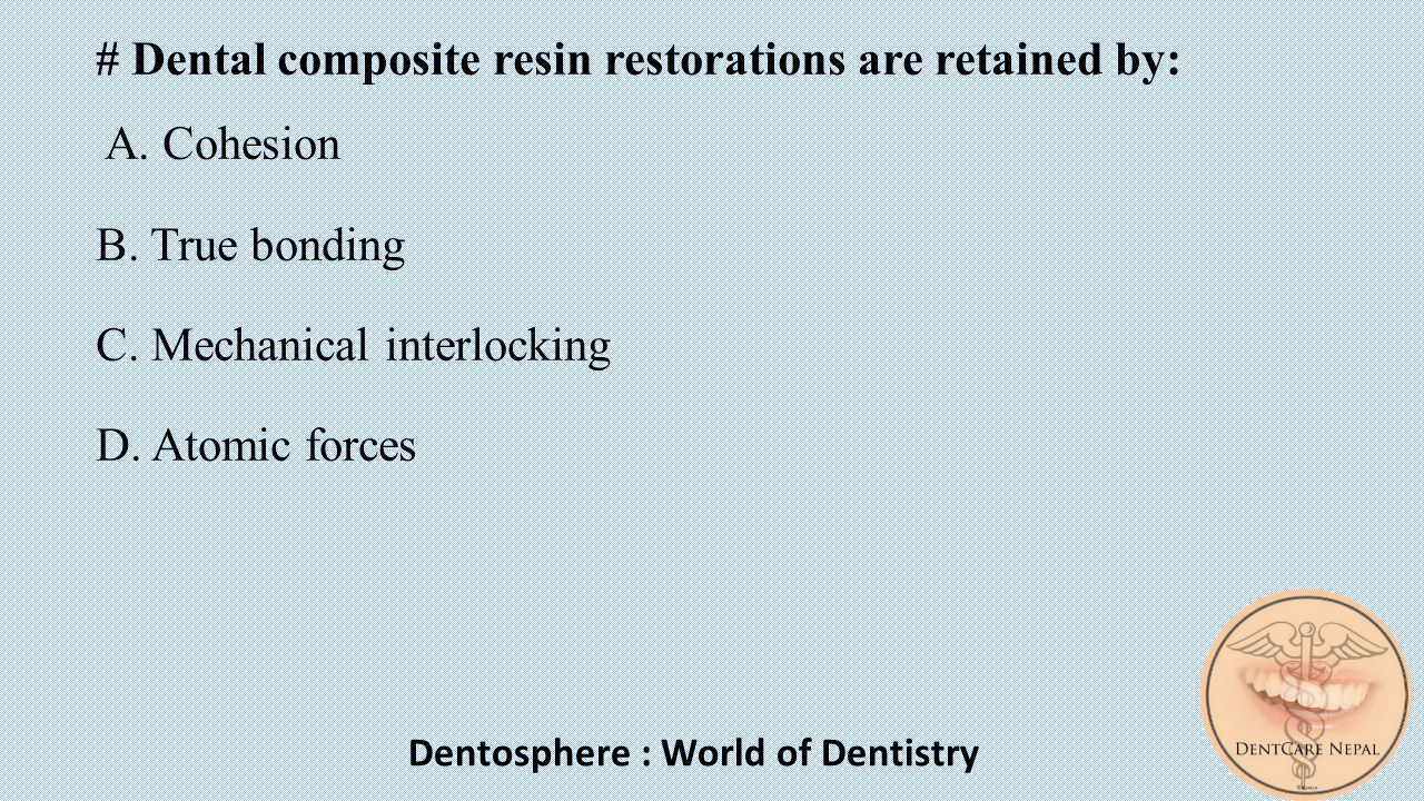 Dentosphere World of Dentistry Retention of Dental Composite resins