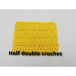 Half-double crochet stitch Half-double crochet stitch