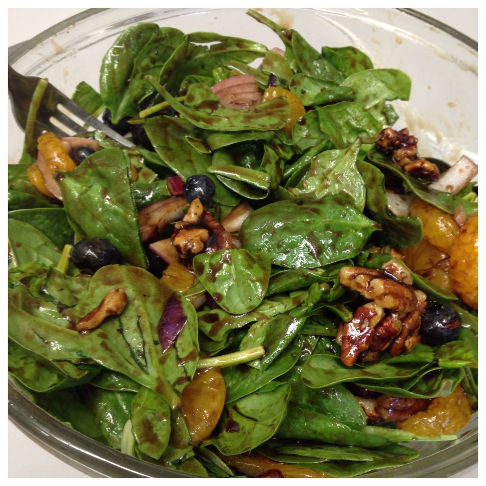 Foodie in a Paleo World Balsamic Spinach Salad