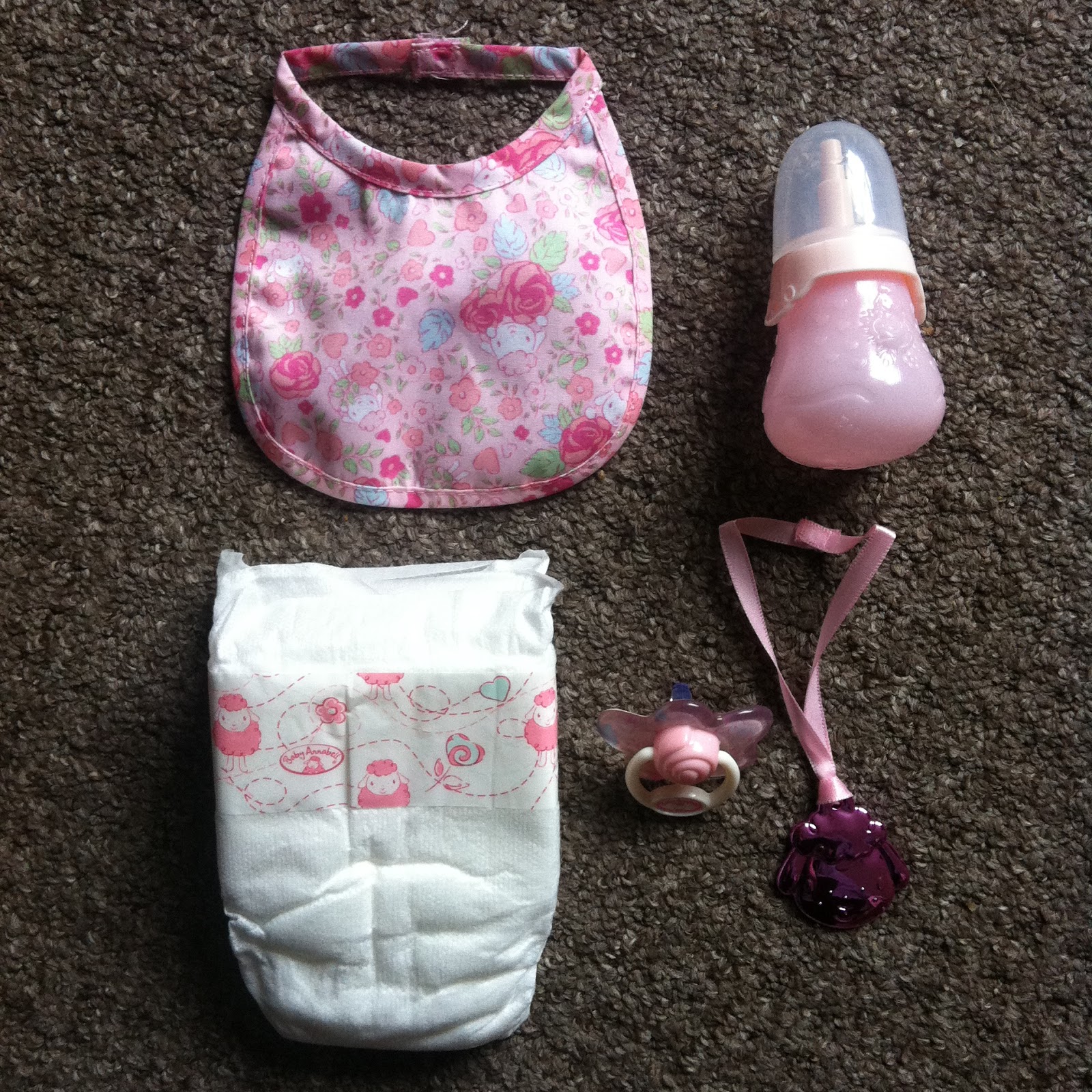 baby annabell dummy and bottle