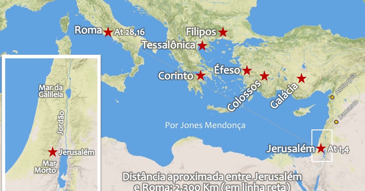 Numinosum Teologia AS CARTAS DE PAULO NO MAPA